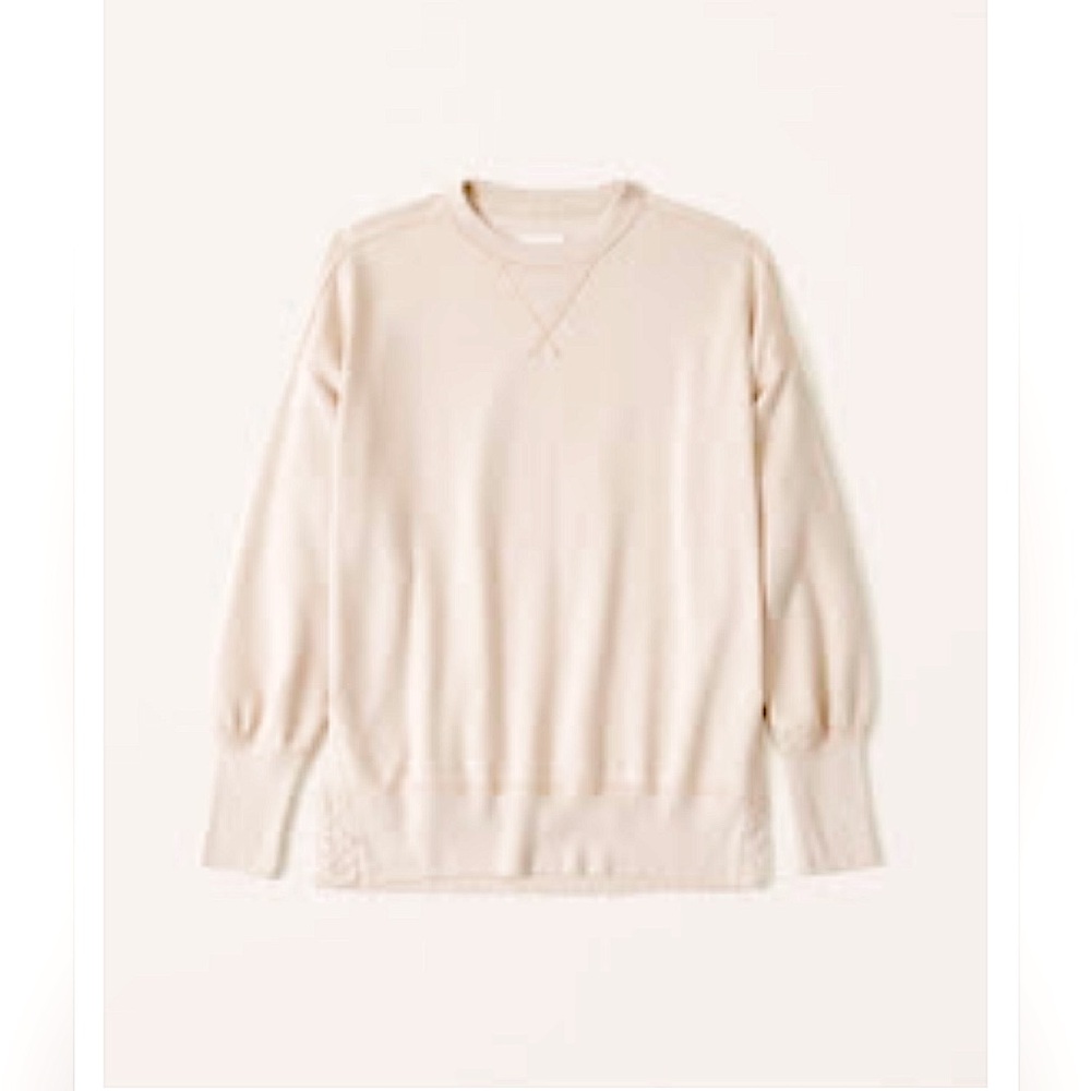 Abercrombie Split-Hem Tunic Crew Sweatshirt Plus Size XXL